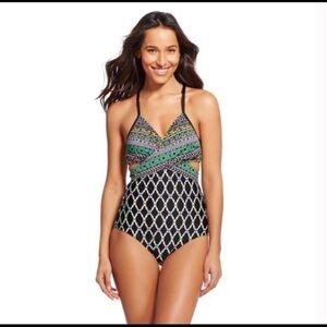 Clean Water Tribal Wrap Bathing Suit | Size XL
